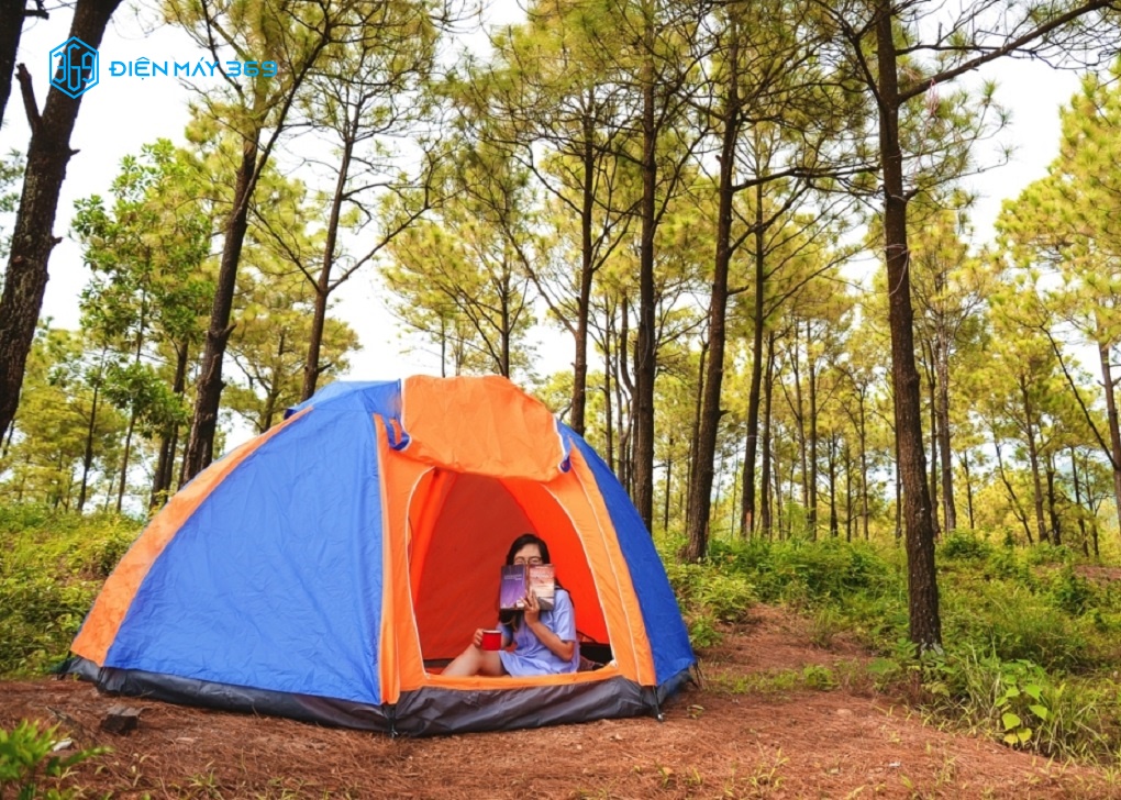 Lều trại đảm bảo về không gian sinh hoạt riêng tư cực kỳ tốt.
