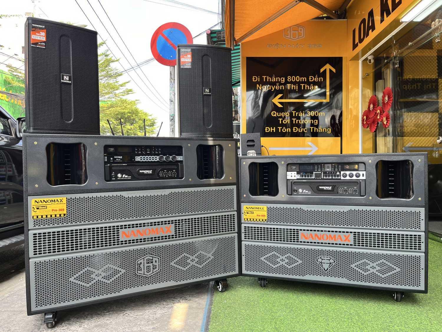 loa kéo điện 2 bass 50 đôi nanomax pro 369