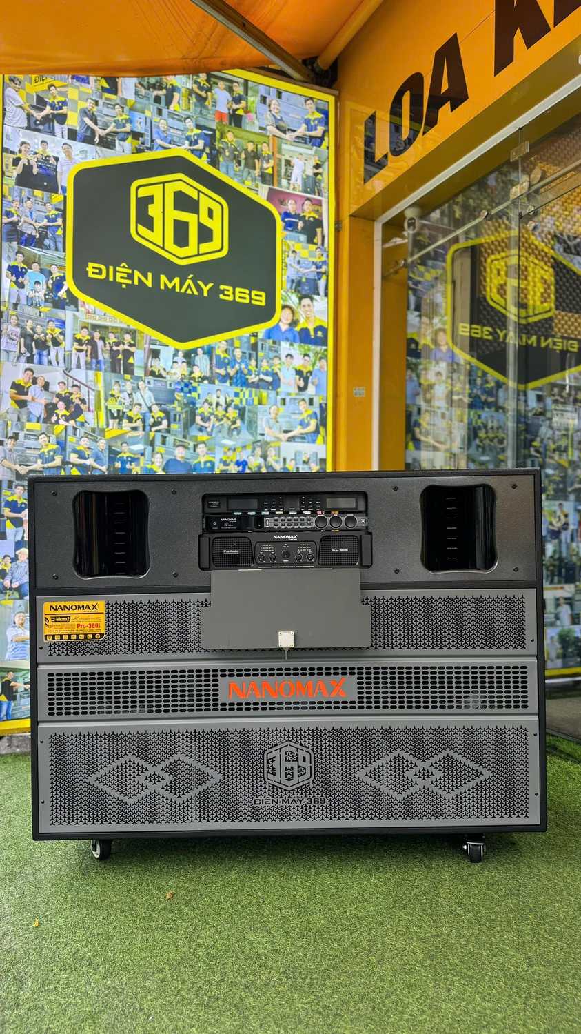 [ ĐẦU TIÊN TẠI VIỆT NAM ] Loa Kéo Điện 3 Bass Chính Hãng NANOMAX PRO 369i - Công Suất Khủng Kháng Hú Đến 95%