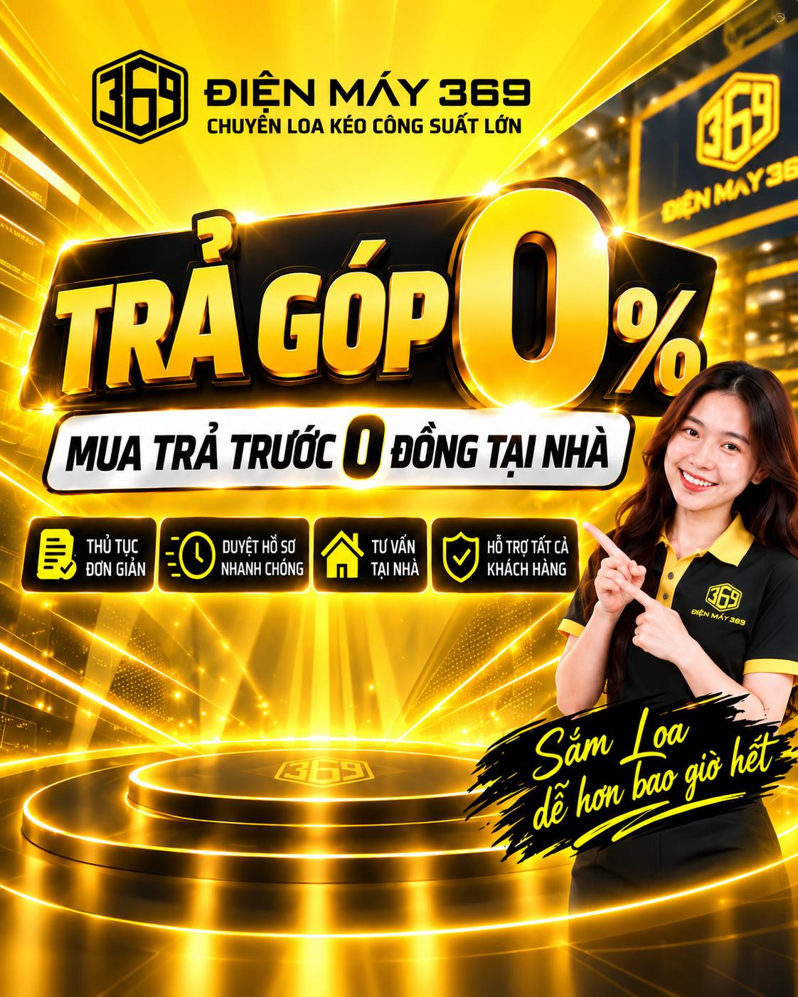 Trả góp 0% - Điện Máy 369