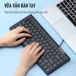 Bàn Phím Có Dây ROBOT RK10 - Nút bấm tĩnh âm