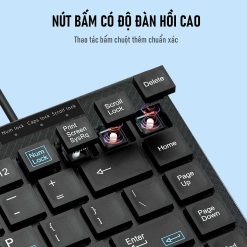 Bàn Phím Có Dây ROBOT RK10 - Nút bấm tĩnh âm