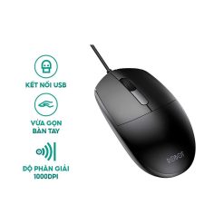Chuột Có Dây ROBOT M120 Black Độ phân giải 1000DPI