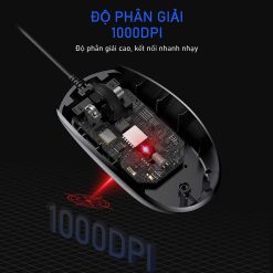 Chuột Có Dây ROBOT M120 Black Độ phân giải 1000DPI
