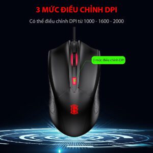 Chuột Gaming Có Dây GAMEN GM100 - Hiệu ứng LED 2000DPI