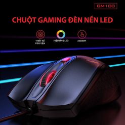 Chuột Gaming Có Dây GAMEN GM100 - Hiệu ứng LED 2000DPI