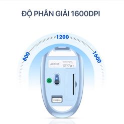Chuột Không Dây Acome AM200 Blue kiểu dáng Sport Car