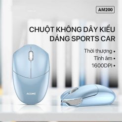 Chuột Không Dây Acome AM200 Blue kiểu dáng Sport Car