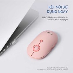 Chuột Không Dây ACOME AM300 Avocado Green + Gery + Pink + Light Blue - 2.4GHz 1600DPI Tĩnh Âm - Kiểu Dáng Thời Trang