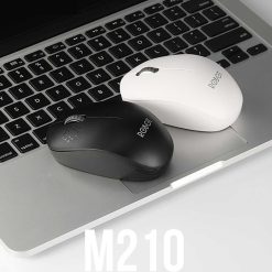 Chuột Không Dây ROBOT M210 Black + White - 2.4Ghz 1600Dpi Kèm Pin