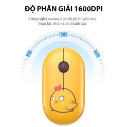 Chuột Không Dây ROBOT M230 Chick - Nút bấm tĩnh âm 1600DPI