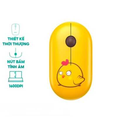 Chuột Không Dây ROBOT M230 Chick - Nút bấm tĩnh âm 1600DPI
