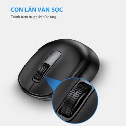 Chuột Không Dây ROBOT M312 Black – Tĩnh âm, 500Hz 1600DPI