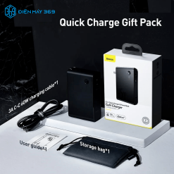 Cốc sạc nhanh kiêm pin sạc dự phòng Baseus GaN Power Station 45W 2 in 1 PD/QC3.0 (10.000mAh , Type C/USB Quick Charge,Travel Charger & Powerbank )