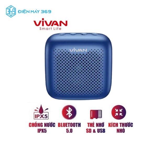 Loa Bluetooth Vivan VS1 Blue