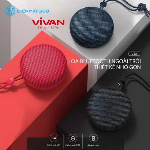 Loa Bluetooth Vivan VS2 Black