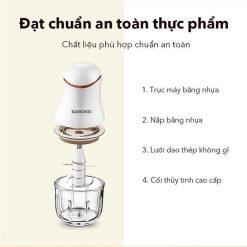 Máy Xay Thịt SAMONO SW099 Công suất 200W (Trắng - Xanh lá)