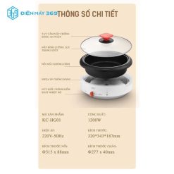 Nồi Lẩu Điện KCB KC-HG01