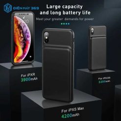 Ốp lưng tích hợp Pin Sạc dự phòng Baseus Silicone Smart Backpack Power cho iPhone X/ XS/ XR/ XS Max (New Model 2019, Backpack Power Bank)