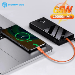 Pin dự phòng công suất cao Baseus Elf Digital Display Fast Charging Power Bank 65W 20.000mhA