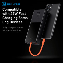 Pin dự phòng công suất cao Baseus Elf Digital Display Fast Charging Power Bank 65W 20.000mhA