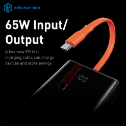 Pin dự phòng công suất cao Baseus Elf Digital Display Fast Charging Power Bank 65W 20.000mhA