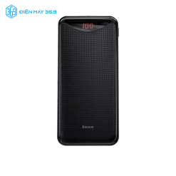 Pin dự phòng nhỏ gọn Baseus Gentleman Digital Display Powerbank 10.000mAh dùng cho iPhone/Samsung/Oppo/ Xiaomi (10,000mAh, 2 Port USB, LED/ LCD Display)