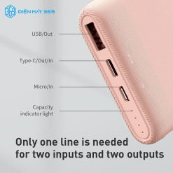 Pin dự phòng sạc nhanh Baseus Bipow 10.000mAh PD/QC 18WPin dự phòng sạc nhanh Baseus Bipow 10.000mAh PD/QC 18W