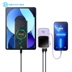 Pin Dự Phòng Sạc Nhanh Baseus Qpow Pro Digital Display Fast Charge Power Bank 10.000mhA Cho IPhone,Type-C