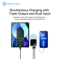 Pin Dự Phòng Sạc Nhanh Baseus Qpow Pro Digital Display Fast Charge Power Bank 10.000mhA Cho IPhone,Type-C