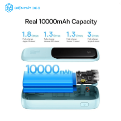 Pin Dự Phòng Sạc Nhanh Baseus Qpow Pro Digital Display Fast Charge Power Bank 10.000mhA Cho IPhone,Type-C