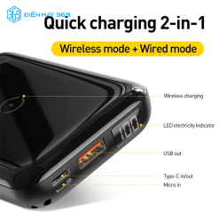 Pin dự phòng tích hợp sạc nhanh không dây Baseus Mini S Bracket Power Bank 10,000mAh