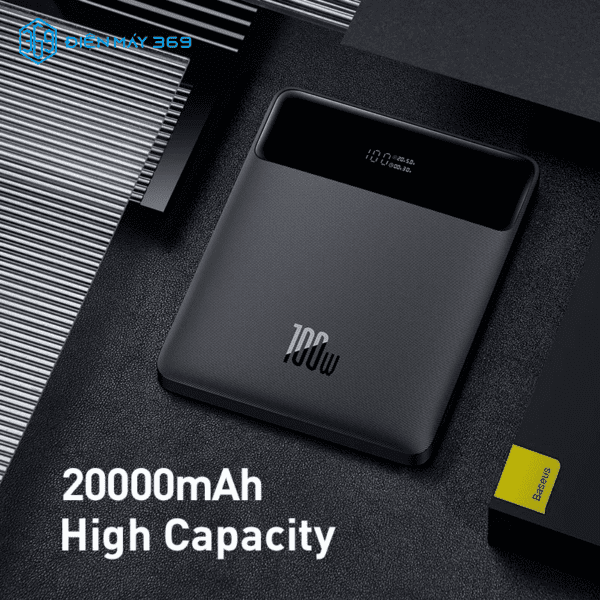 Pin sạc dự phòng 100W Baseus World Premiere Power Bank Portable External Battery Charger for Notebook