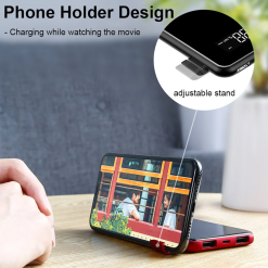 Pin sạc dự phòng không dây Baseus LV197 cho iPhoneX (LCD Qi Wireless Charger, 8.000 mAh, 2A, Power Bank)