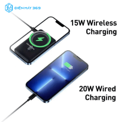 Pin Sạc Dự Phòng Không Dây Baseus Magnetic Bracket Wireless Fast Charge Power Bank 10.000mAh 20W