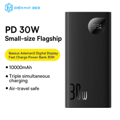 Pin Sạc Dự Phòng Sạc Nhanh Baseus Adaman2 Digital Display Fast Charge Power Bank 10000mAh 30W