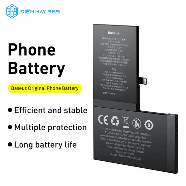 Pin thay thế dành cho các dòng iPhone Baseus Original Phone Battery For IP