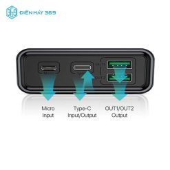 Sạc Dự Phòng ACOME AP201 20000mAh 22.5W Đen