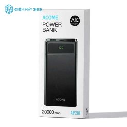 Sạc Dự Phòng ACOME AP201 20000mAh 22.5W Đen
