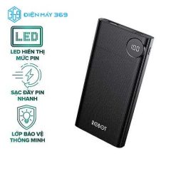 Sạc Dự Phòng ROBOT Có LED RT190 10000mAh Đen