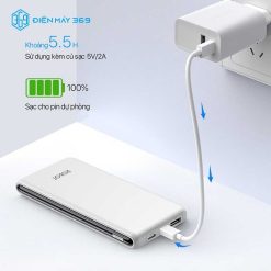 Sạc Dự Phòng ROBOT RT180 10000mAh 10.5W Trắng