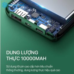 Sạc Dự Phòng ROBOT RT180 10000mAh 10.5W Xanh lá