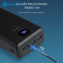 Sạc Dự Phòng VIVAN VPB-B40 Sạc nhanh 40000mAh 22.5W Đen