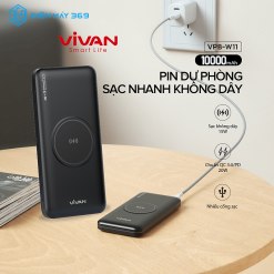 Sạc Dự Phòng VIVAN VPB-W11 10000mAh Đen