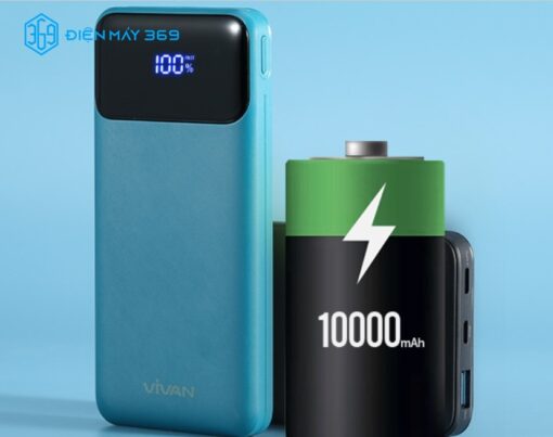 Sạc Dự Phòng VIVAN VPB-X10 Sạc nhanh 100000mAh 20W Xanh lá