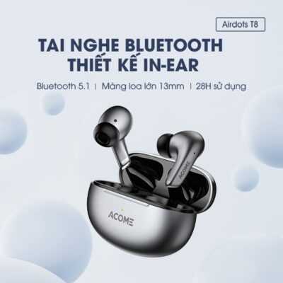 Tai Nghe Bluetooth Không Dây ACOME Airdots T8 Gray