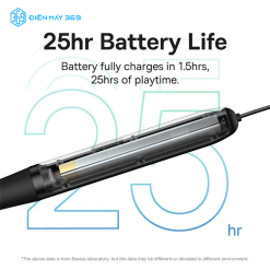Tai Nghe Bluetooth Không Dây Baseus Bowie P1 Half In-ear Neckband Wireless Earphones Black