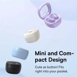 Tai Nghe Bluetooth Không Dây Baseus Bowie WM02 True Wireless Earphones creamy-white