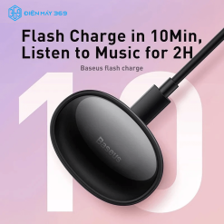Tai Nghe Bluetooth Không Dây Baseus True Wireless Earphones Bowie E2 Black