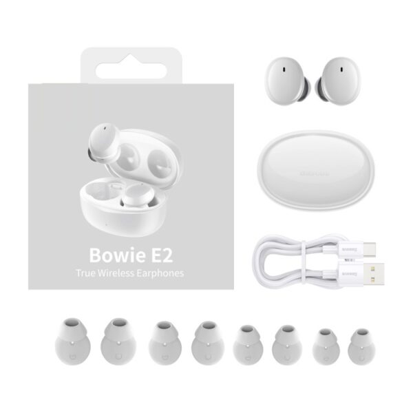 Tai Nghe Bluetooth Không Dây Baseus True Wireless Earphones Bowie E2 White